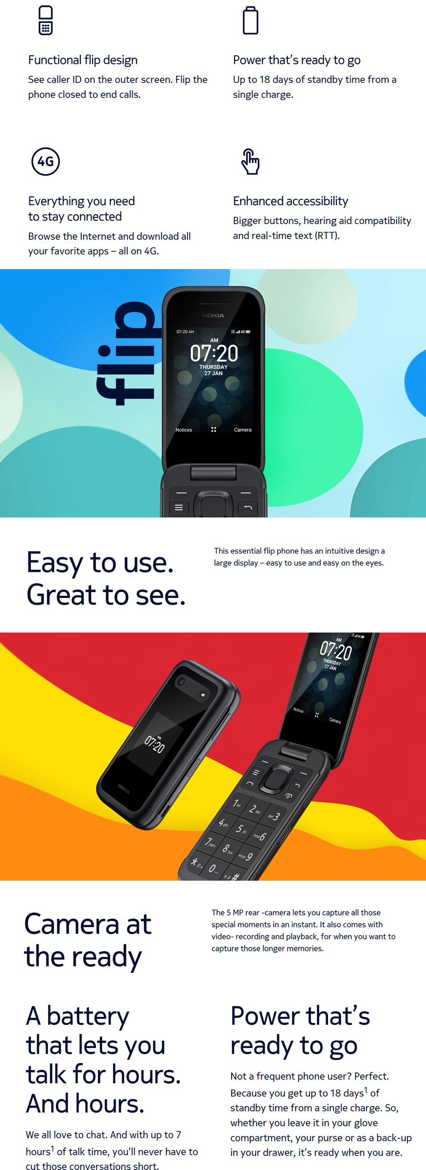 Nokia 2760 Flip features