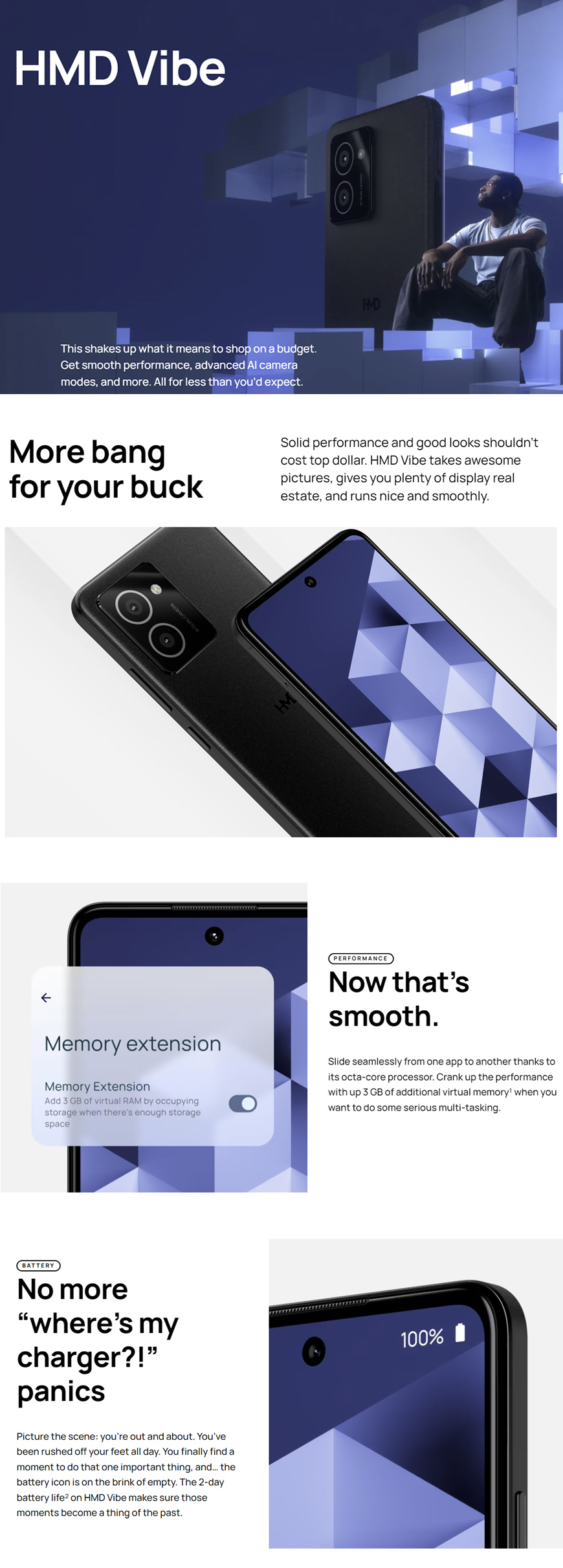 HMD Vibe performance and specs